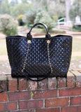 Melissa Tote Bag BLACK PATENT SQ: Default