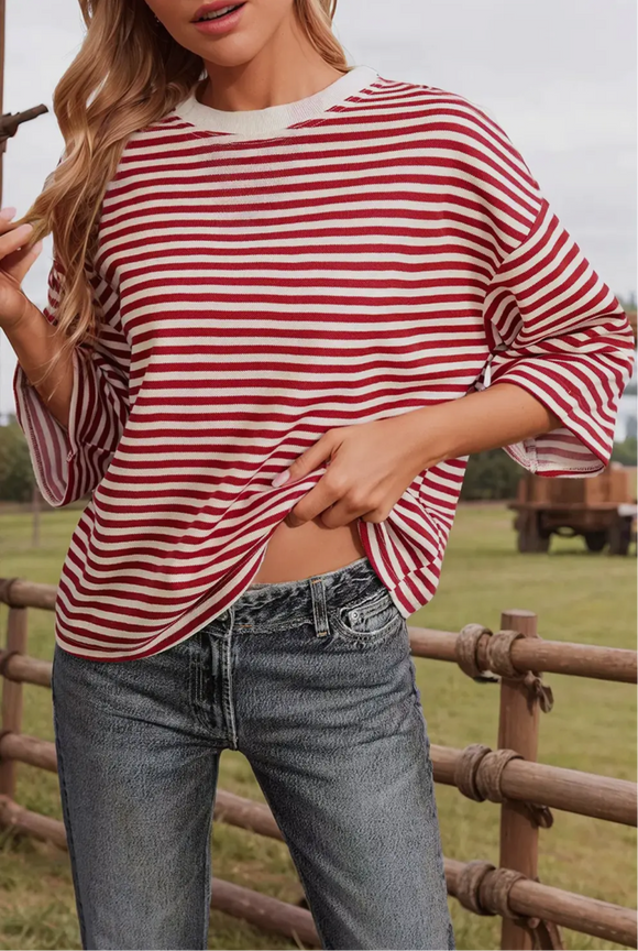 Blair striped tunic