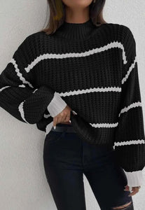 Lainey striped knit sweater