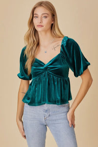 Joyce velvet blouse