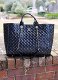 Melissa Tote Bag BLACK PATENT SQ: Default