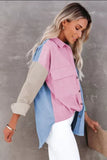 Pink Destiny colorblock button up